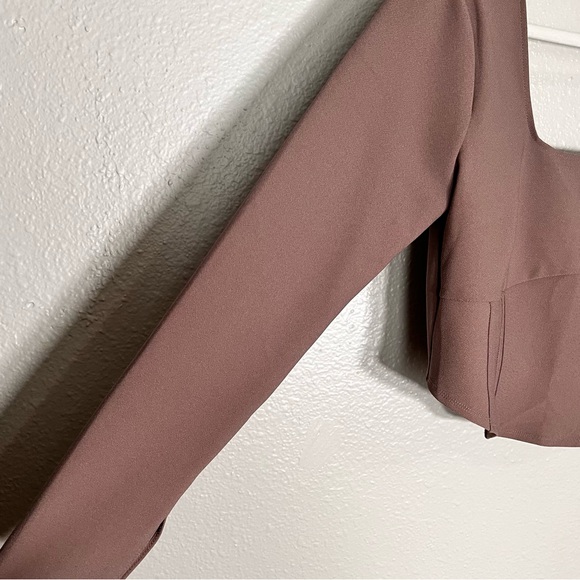 Abercrombie and Fitch Womens Long Sleeve Corset Crop Top Size Large - Picture 8 of 12